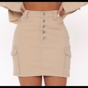 Khaki Skirt Xs/S